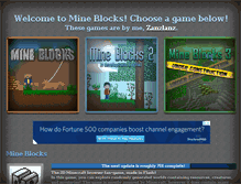Tablet Screenshot of mineblocks.com